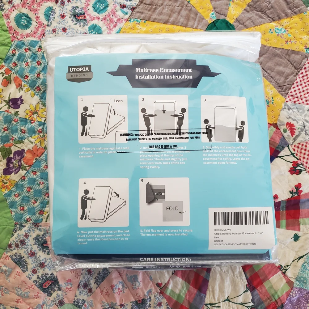 Utopia Bedding Cover Waterproof Bugproof Mattress Encasement White Twin